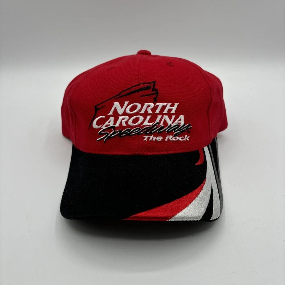 VTG The Rock North Carolina Motor Speedway‎ Rockingham Strapback Cap Hat H3